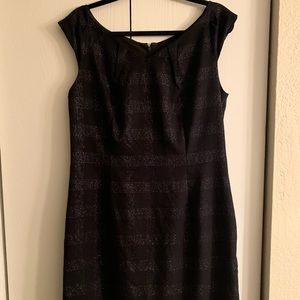 Black & Silver sheath dress, size 14